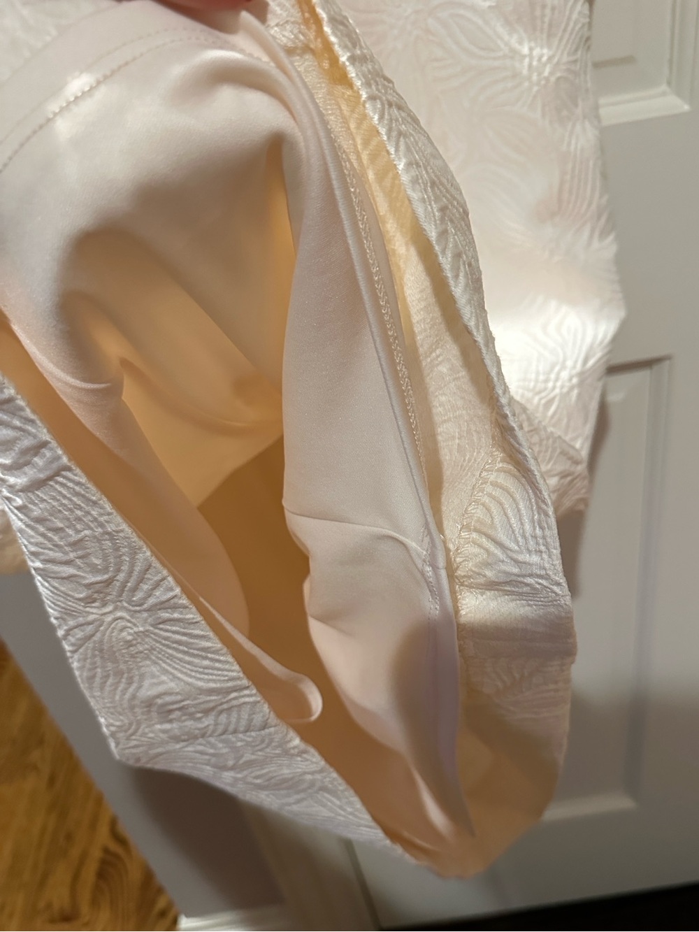 Evan Picone Ivory Textured Dress - Picture 6 of 8